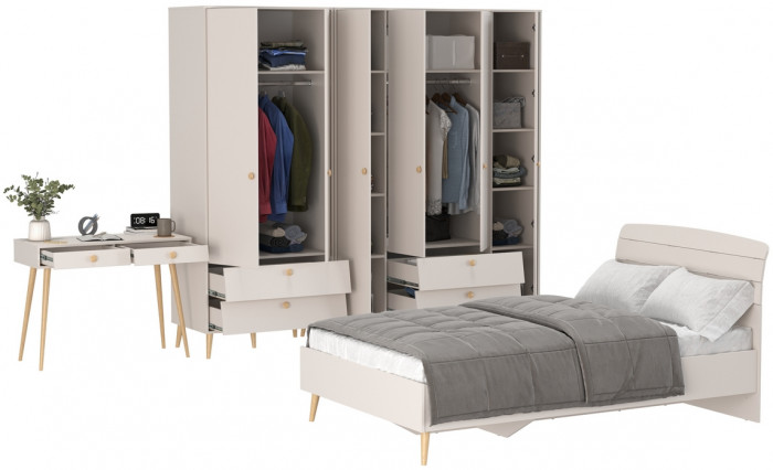 Афина Спальня 21-1200, кашемир серый