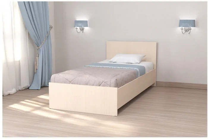 Кровать арт.032, низкий щиток, 90 (Венге линум)