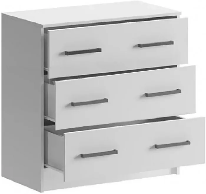 Басямиф Комод 3 ящика (Венге / дуб беленый)