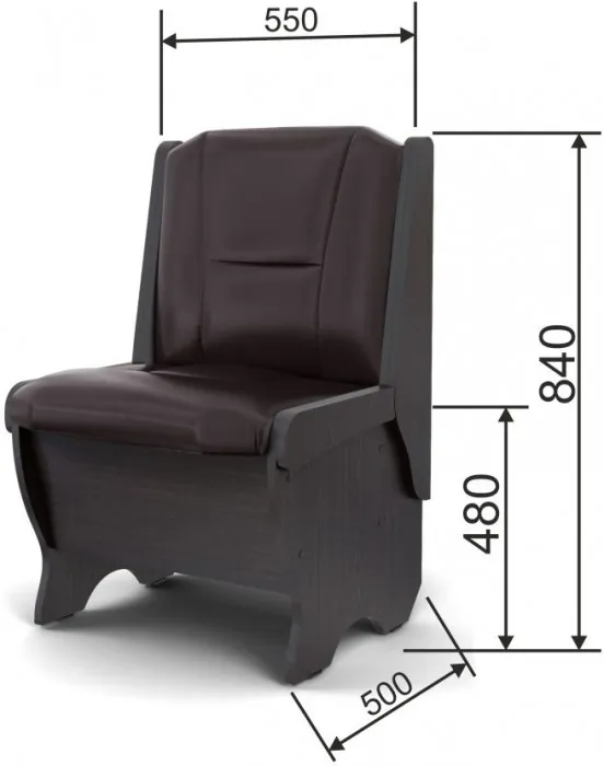 Скамья Лотос 550 венге/умбер