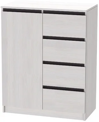 Кэт-1 Комод 1-Ств./Ящики, Ясень анкор светлый/Графит