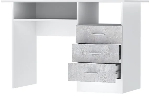 Детская комната Бриз ЛДСП, набор 5, Белый/Цемент светлый