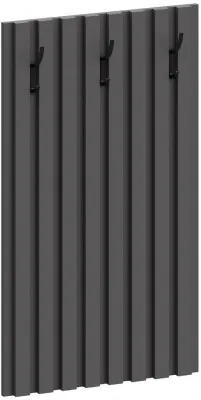 Ома Вешалка с крючками В-3601, Графит Фрезеровка