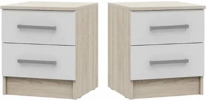 Модульная спальня Мартина, композиция 2 (Белый глянец, Дуб Сонома)