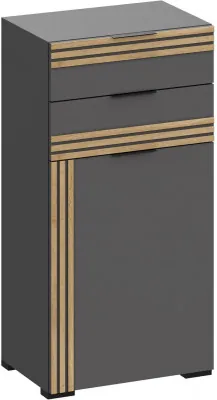 Многофункциональная тумба Нао ТБ-4012, Графит/Графит, Дуб Вотан