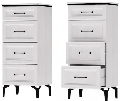 Шарм Комод К-4 Ясень Анкор Светлый/Рамка