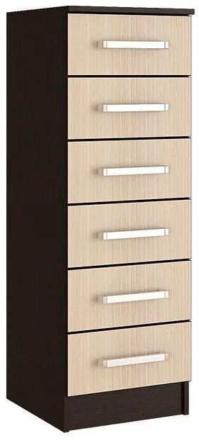 Модульная спальня Фиеста ЛДСП композиция 2 (Венге / дуб беленый)