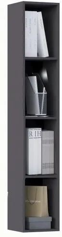 Модульная гостиная Оливия, композиция 6 (Графит, Графит глянец)