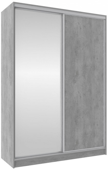 Шкаф-купе двухдверный с зеркалом 1600 Домашний Atelier светлый