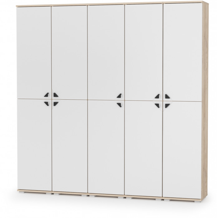 Бостон № 50, дуб эндгрейн элегантный/фасады МДФ милк рикамо софт