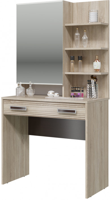 Румба 4-2524дубсонвн Трюмо, цвет дуб сонома/венге, ШхГхВ 80х43х153 см.