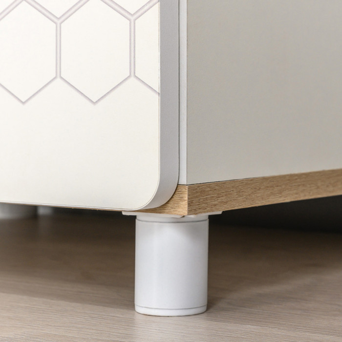 Эйп Детская № 2, цвет белый/дуб белый, сп. м. 800х1600 мм., б/м, основание есть, максимальная нагрузка 80 кг., рекомендуемая высота матраса 120 мм.