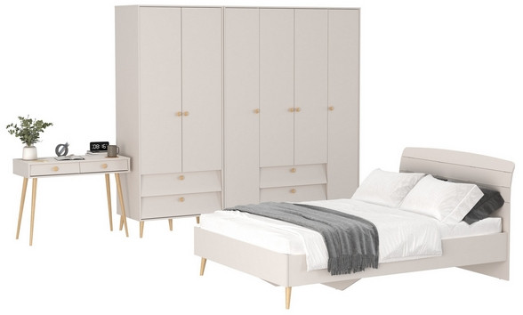 Афина Спальня 21-1400, кашемир серый