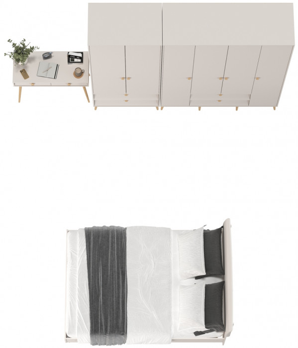 Афина Спальня 21-1400, кашемир серый