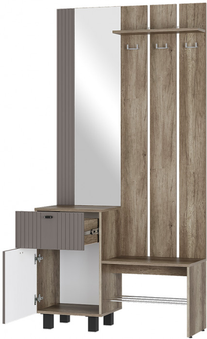 Прихожая Олива ПР-04, Дуб каньон, Муссон софт