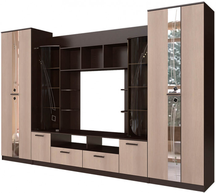 Стенка в гостиную Венеция, венге