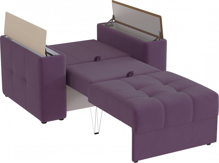 Кресло-кровать "Нави", Винный/МДФ клен кремовый