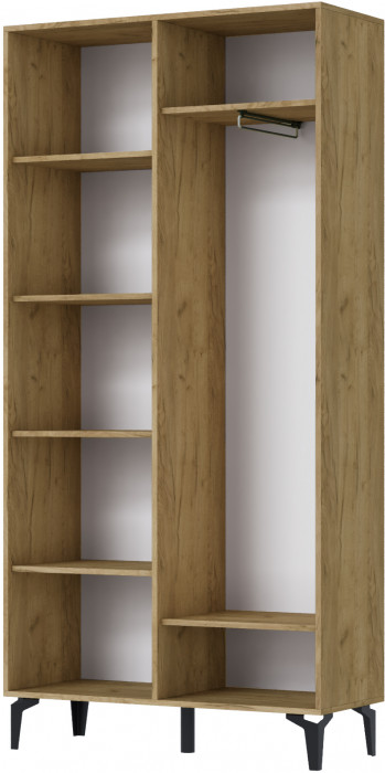 Шкаф универсальный Милан, Дуб крафт золотой/Кашемир