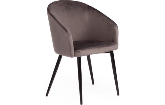 Кресло LA FONTAIN (mod. 004), серый (HLR 24)/черный