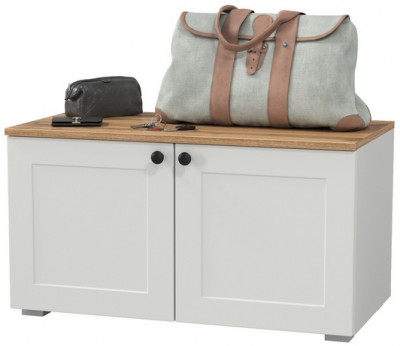 Остин 13.257 Тумба, белый шагрень/дуб крафт золотой