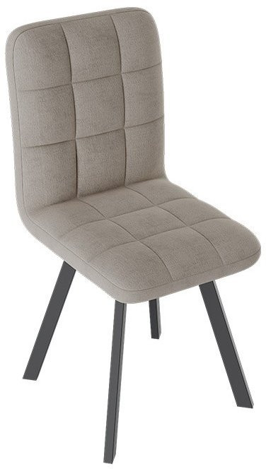 Франк ДП 2-17 Стул (паук) (Белый матовый/Микровелюр Бежевый)