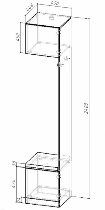 КАНТРИ Стеллаж СЖ-001 (с сидушкой)