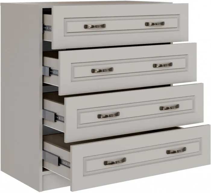 Комод с 4-мя ящиками Апполия, Кашемир/Сантьяго софт