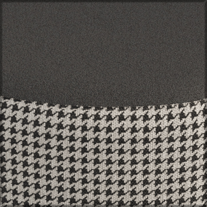 Банкетка 6-5134ТКчёр Ева, цвет ткань чёрная с рисунком, ШхГхВ 38х38х45 см.(банкетка на трёх ножках), цвет ножек: тик