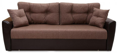 Диван еврокнижка Амстердам 140 рогожка коричневая