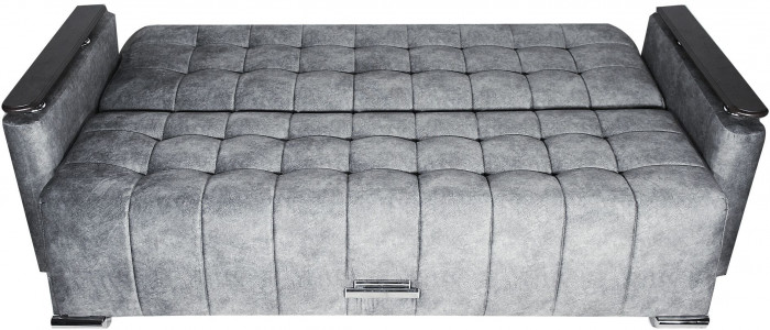 Диван-кровать Мадрид, книжка, 125х184, серый