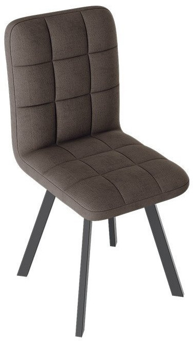 Франк ДП 2-17 Стул (паук) (Черный матовый/Микровелюр Бежевый)