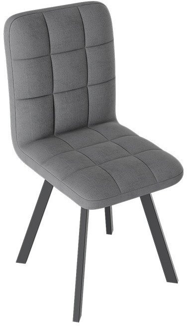 Франк ДП 2-17 Стул (паук) (Черный матовый/Микровелюр Бежевый)