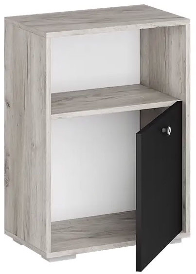 мс для гостиной Нанси ТБ-500 дуб крафт серый/софт черный