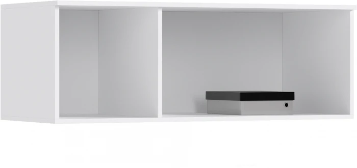 Норд Антресоль к шкафу 1200 Белый/Белый глянец холодный