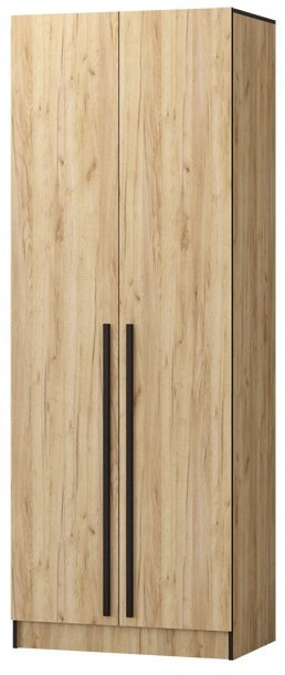 Шкаф Бастион ЛДСП 0,8 (Крафт золотой / Белый древесный)