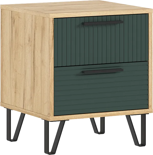 Спальня Флэш, браш мени грин/дуб крафт