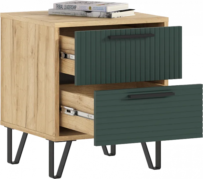 Спальня Флэш, браш мени грин/дуб крафт