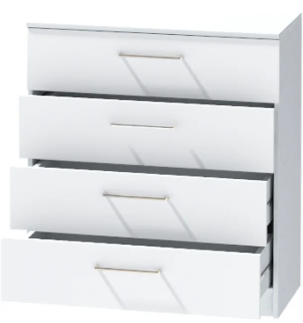 Комод №1 "Иннэс-7", Белый