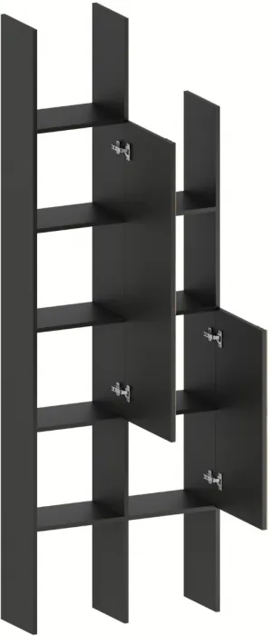 Стеллаж Нао СТ-4051, Графит/Графит, Дуб Вотан