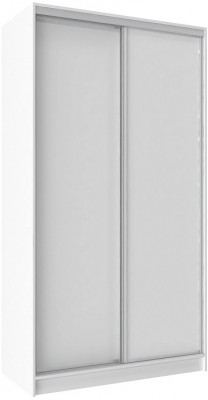 Шкаф-купе двухдверный 1200 Домашний Белый
