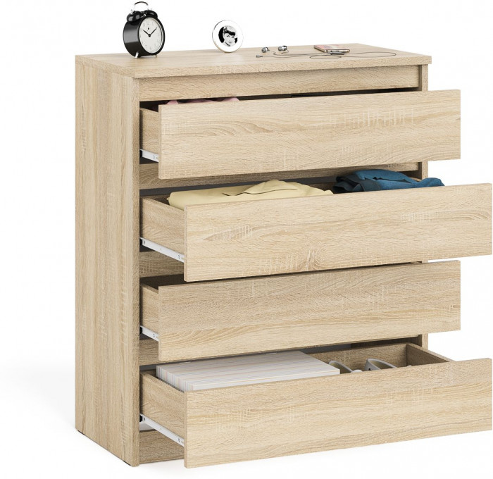 Мори Комод МК800.4, цвет дуб сонома, ШхГхВ 80,4х41х94 см.