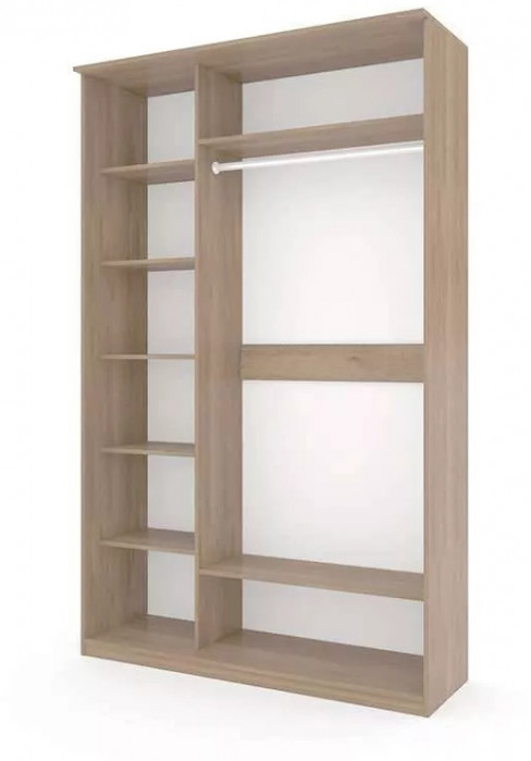 Шкаф купе Модерн 1490х450 2-х дверный 2-х секционный глухой ясень