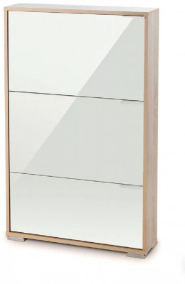 Обувница VIVA 3 Дуб сонома/Стекло