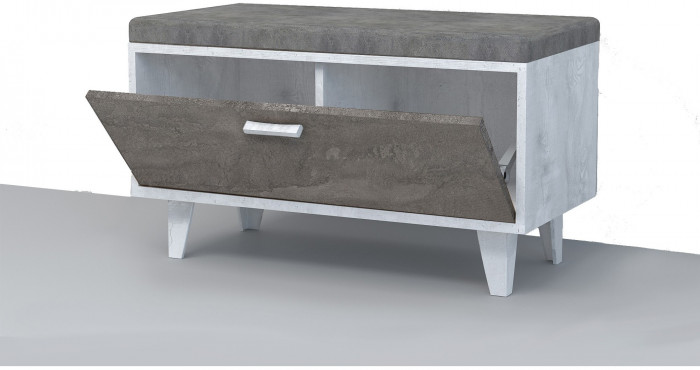 Эго Обувница ОБ-1 НГ (Камень Темный/Бетон Светлый)