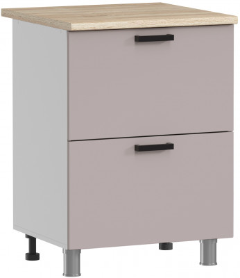 МК Аленушка Н2Я 600 Лаванда Кашемир, скоба черный (со столешницей)