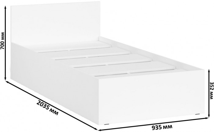 Мори Кровать 0900, белый