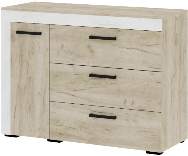 Модульная спальня "Адель", набор 2 - Крафт серый/Крафт белый