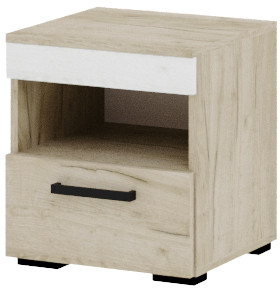 Модульная спальня "Адель", набор 2 - Крафт серый/Крафт белый