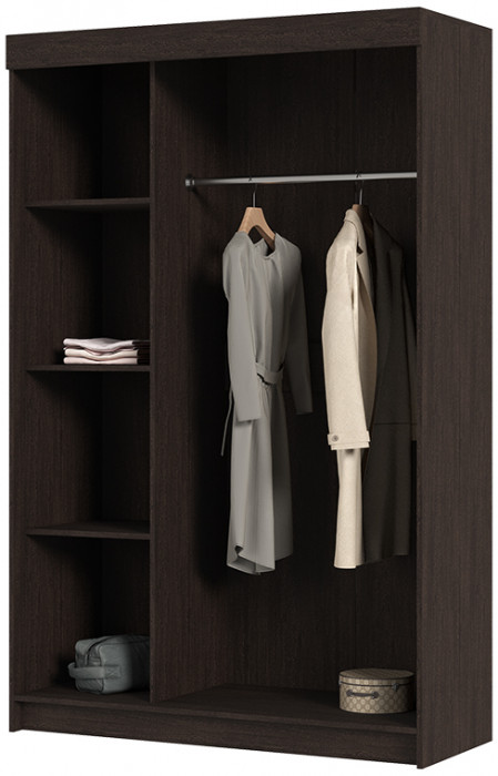 Андрей-4 М шкаф-купе (Бася рекламный ШКК 551-М) 1300*2020*516 венге/дуб белфорд