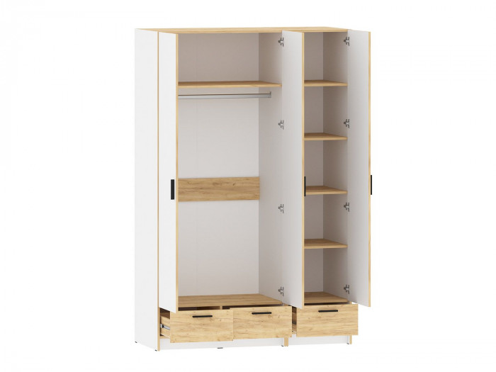 Спальня Оттавия 3 Белый / Дуб золотой